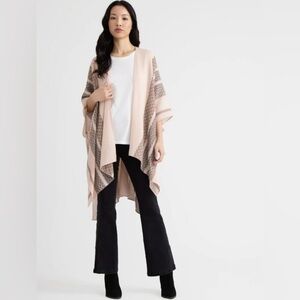 Time and Tru | Pale Pink Lightweight Kimono Sweater
